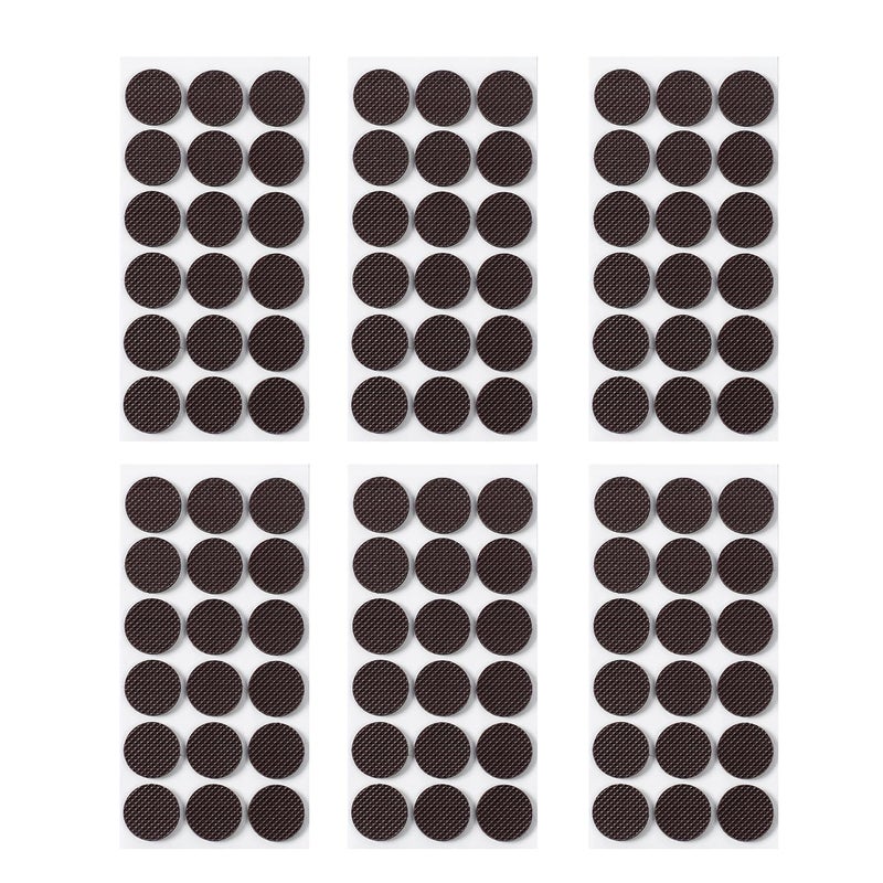Furnigear Non Slip Furniture Pads - Self Adhesive Rubber Anti Skid Pads Grippers Rubber Chair Feet Furniture Pads for Hardwood Floors -Protectors for Furniture Table Legs Anti Slip 108 Pcs 1"" Round - Image 1